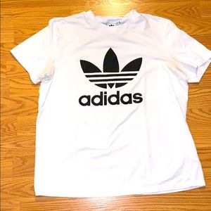 Adidas white tee